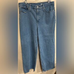J.Crew Slim Wide Leg Women’s Denim Jeans Size 33 Distressed